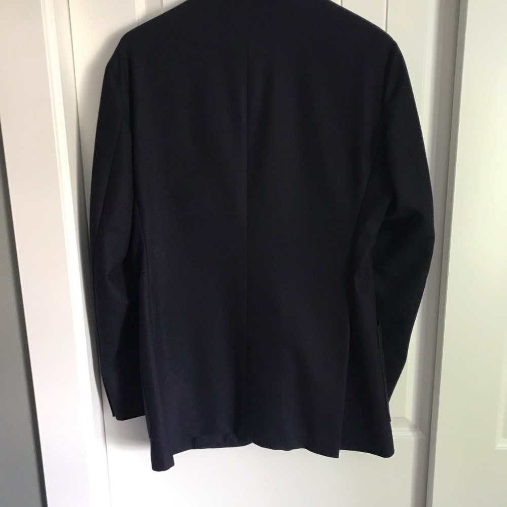 Navy Wool Sports Coat Jacket - Picture 3 of 12